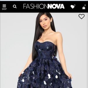 Navy blue Fashion nova dress